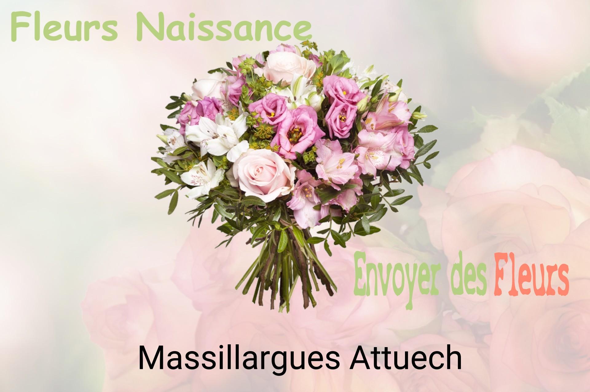 Bouquet de fleurs de naissance livré à Massillargues-Attuech